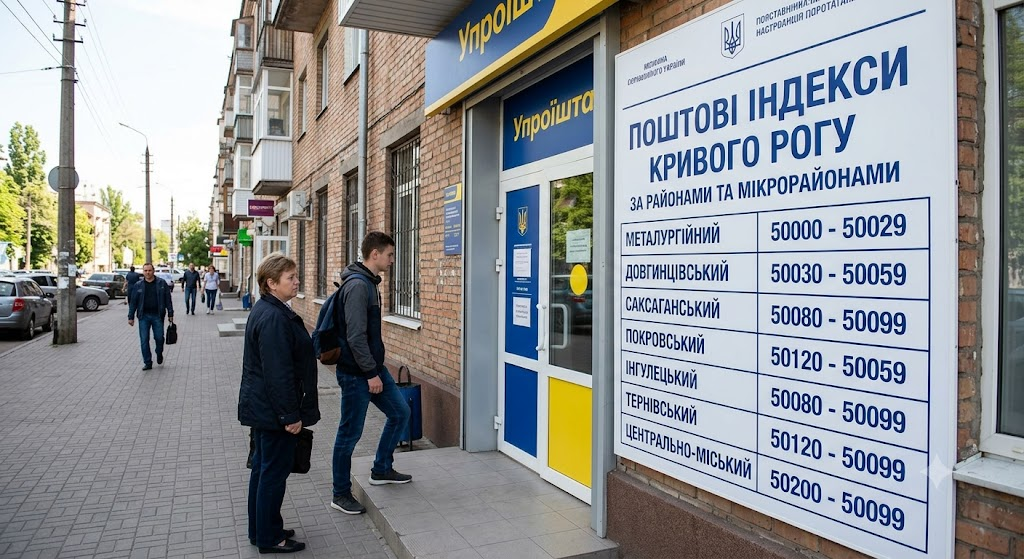 Поштові індекси Кривий Ріг Поштові індекси Кривий Ріг