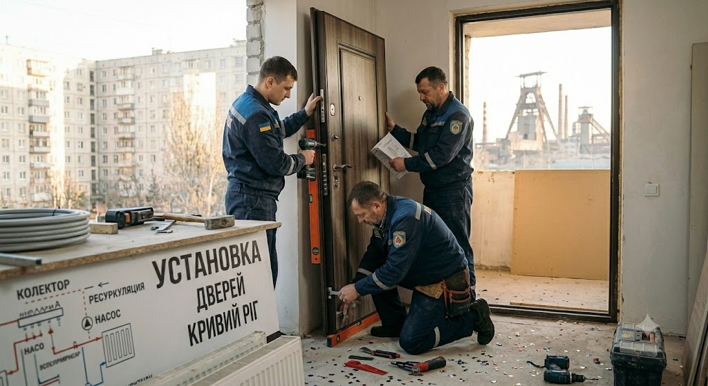 Установка дверей в Кривом Роге: залог долговечности и комфорта
