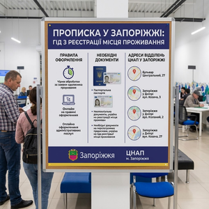 Прописка в Запоріжжі: актуальні правила, оформлення через «Дію» та ЦНАП, необхідні документи